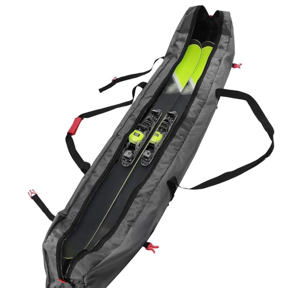 Ski Bag for 1 Pair of Skis + Poles with Zipper 170cm